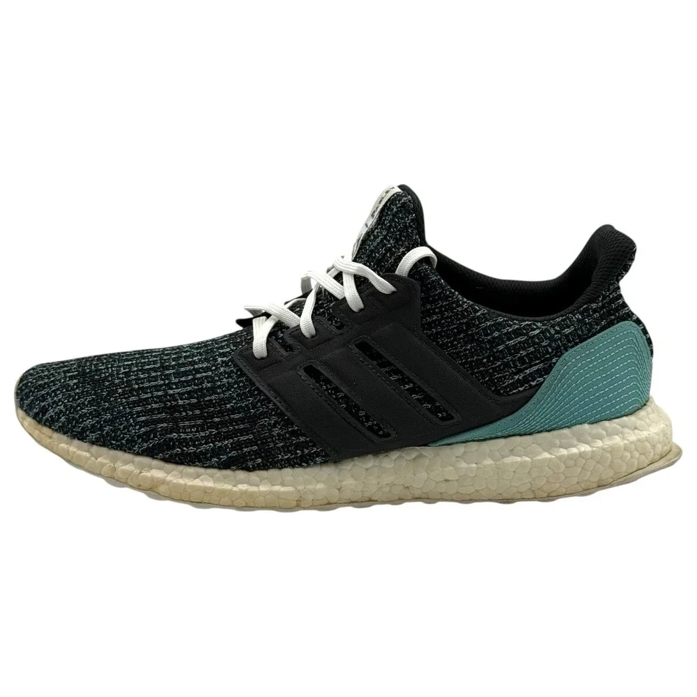 adidas Parley x UltraBoost 4.0‎ Men's Size 12 Black Teal Running Shoes CG3673